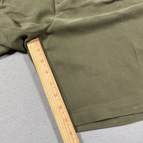 Tommy Bahama Shorts Men 38 Olive Green 100%‎ Silk Pleated Front Casual NWT - Picture 6 of 11